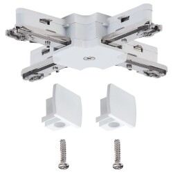 URail System Light&Easy X-Verbinder in weiß