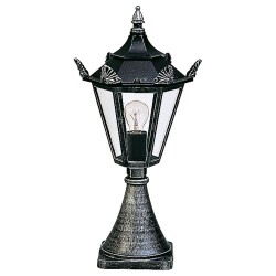 Pedestal lamp a-142326, black-silver, cast aluminium,...