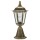 Pedestal lamp a-142387, brown brass, cast aluminium, cathedral glass, e27, ip23, 530x240mm