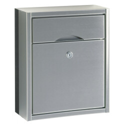 Wall mailbox a-142686, stainless steel, 400x330x150mm