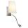 LED Wandleuchte Coupa Flex, weiß, silber, G9, mit Lesearm