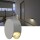 Outdoor LED Wandaufbauleuchte Pema, 3000 K, warmweiß, rund, silbergrau