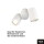 Zweiflammiger Lichtspot Enola B in weiß