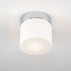 Lampe de salle de bains ronde Sabina en verre opale, 170mm