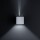 LED Wandleuchte Siri 44 in silbergrau 2x 3W 520lm IP54 Lichtaustritt verstellbar