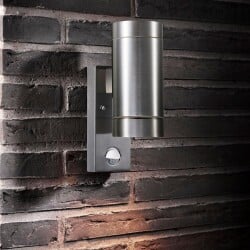 Outdoor wall light Tin Maxi Sensor up- and down aluminium...