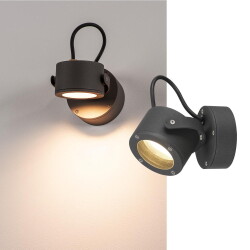Sitra outdoor wall light, gx53, anthracite