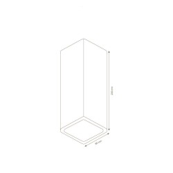Wall light a-244369 in stainless steel and float glass in...