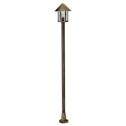 Post lamp a-252757, 1-flame, brown-brass, cast aluminium,...