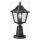 Lampe à culot a-252826, noir-argent, fonte daluminium, e27, ip44, 650x175mm