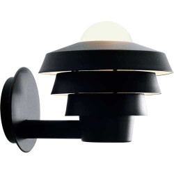 Discrete wandlamp Elementen 22 in zwart