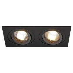 Two-flame recessed spotlight New Tria, gu10, clip-on...