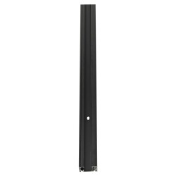 1-phase rail system, surface mounted rail, black, 1000 mm