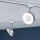 Modischer LED Spot Circle für URail Stromschiene in chrom-matt