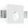 Gips Wandeinbauleuchte Ariel in weiß, 1-flammig, GU10 Reflektor - PAR16-Mini überstreichbar