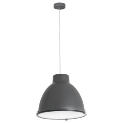 Industrial pendant luminaire Charlotte in steel and in...