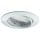 Premium LED Einbauleuchte Coin, dimmbar, rund, schwenkbar aus Alu Zink in weiß matt, 1x7W