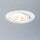 Premium LED Einbauleuchte Coin, dimmbar, rund, schwenkbar aus Alu Zink in weiß matt, 1x7W