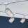 URail System Spot Blossom aus Metall in mattiertem Chrom und Rauchglas