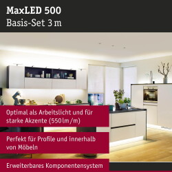 Function MaxLED 500 Basisset 3m Warmweiß 20W...