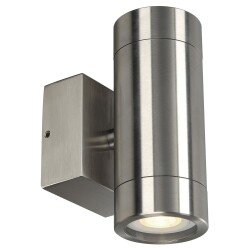 Wall light Astina Steel, round, stainless steel 304, gu10