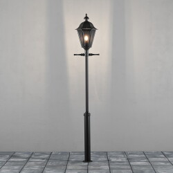 High quality pole lamp Pallas made of aluminium in black...