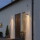 Moderne Wandleuchte Modena aus galvanisiertem Stahl und Acrylglas in klar, mit einem Dekoring, GU10 Fassung, IP44