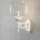 Zeitlose Wandleuchte Orion aus Aluminium und Glas in klar, E27 Fassung, IP23