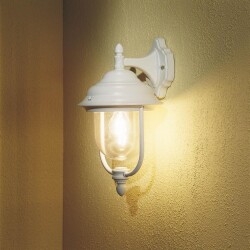 Hoogwaardige wandlamp Parma van aluminium en helder...