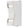 Ausgefallene Wandleuchte Potenza aus Aluminium in weiß  und Acrylglas in klar, GU10 Fassung, IP54, Höhe 230 mm