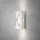 Ausgefallene Wandleuchte Potenza aus Aluminium in weiß und Acrylglas in klar, GU10 Fassung, IP54, Höhe 300 mm