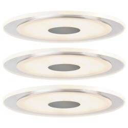 Premium LED Einbauleuchte Whirl, 3000 K, rund, 3er Set