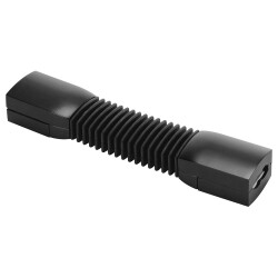 Flex connector voor HV geleiderail Easytec ii in zwart