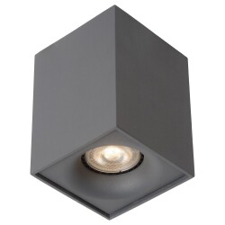 Einflammiger LED Aufbauspot Bentoo in grau, eckig, inkl....