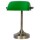 Schreibtischlampe Banker mit grünem Glas, E14