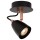 Einflammiger Leuchtenspot Ride in schwarz / kupfer, inkl. austauschbarem GU10 LED