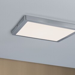 LED Panel Atria, 300 mm, chrom, eckig