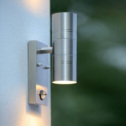led outdoor wall light Arne, incl. motion detector