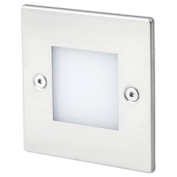 led recessed wall light Frol, nickel, ip65