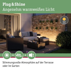 LED Plug & Shine Einbaulichtleiste in anthrazit IP67...