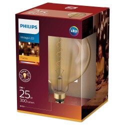 Philips LED Lampe ersetzt 25W, E27 Globe G200, klar...