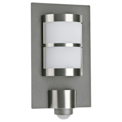 Wall light in stainless steel, anthracite, opal glass,...