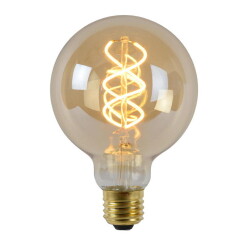 led bulb e27 Globe - g95 in Amber 5w 380lm