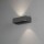 Eckige LED Außenwandleuchte Monza anthrazit verstellbarer Lichtaustritt