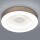 LED Deckenleuchte Lomo in Weiß-matt und Braun 45W 4650lm