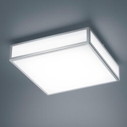 LED Deckenleuchte Zelo in Chrom 18W 1440lm IP44 300x300mm