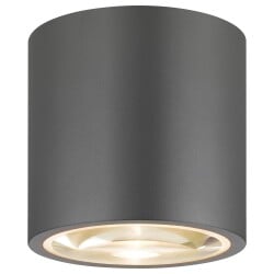 Ceiling light round with magnifying glass gu10