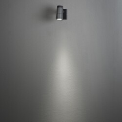 LED Außenwandspot Andria aus Aluminium in Anthrazit