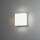 LED Außenwandleuchte Cesena aus Aluminium und Acrylglas in Weiß mit Dämmerungssensor