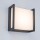 LED Wandleuchte Qubo in Anthrazit und Weiß 10W 600lm IP54 140x140mm